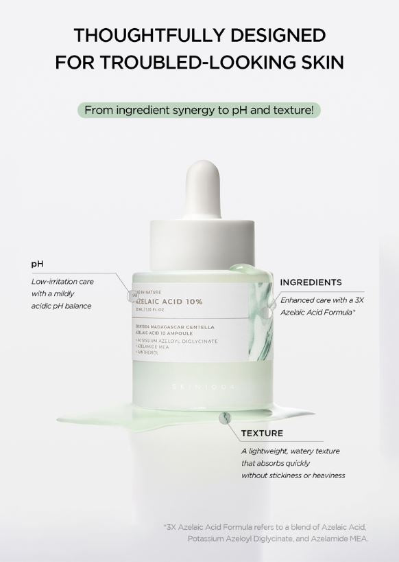 SKIN1004 Azelaic Acid 10 Ampoule Canada – Lightweight, Low-Irritation, Improve Breakouts | SunSkincare