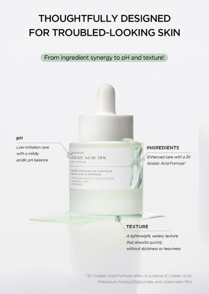 SKIN1004 Azelaic Acid 10 Ampoule Canada – Lightweight, Low-Irritation, Improve Breakouts | SunSkincare