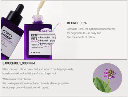 SOME BY MI Retinol Intense Reactivating Serum | Retinol Bakuchiol Serum | SunSkincare