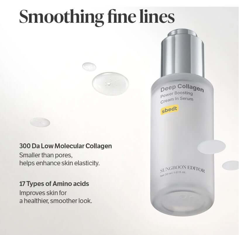 SUNGBOON EDITOR Canada | Deep Collagen Power Boosting Cream In Serum – Volufiline & Ultra-Low Molecular Collagen | SunSkincare