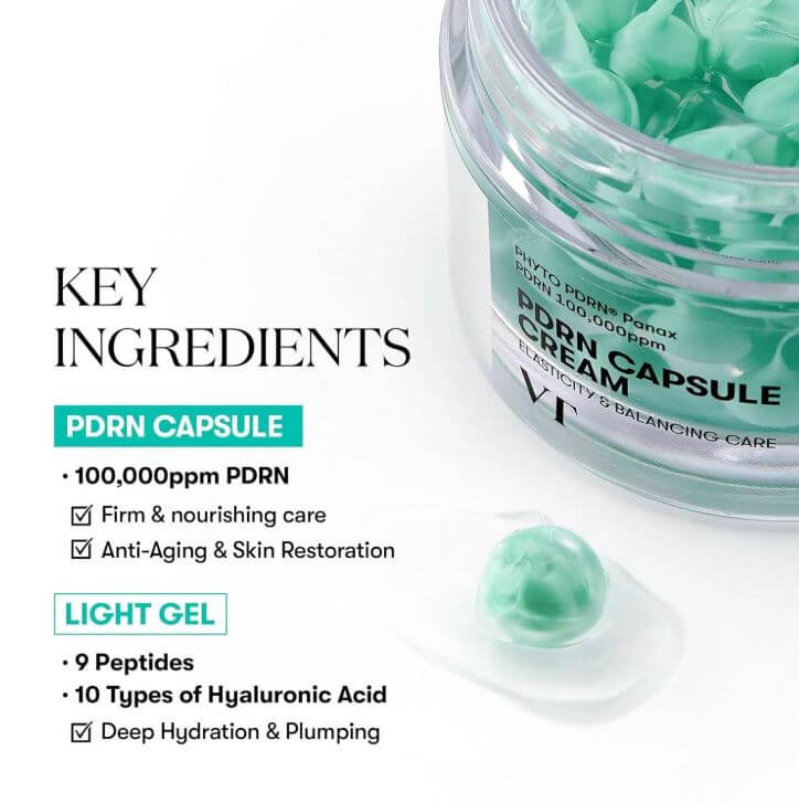 VT PDRN Capsule Cream 100 - Vegan PDRN for Elasticity | SunSkincare