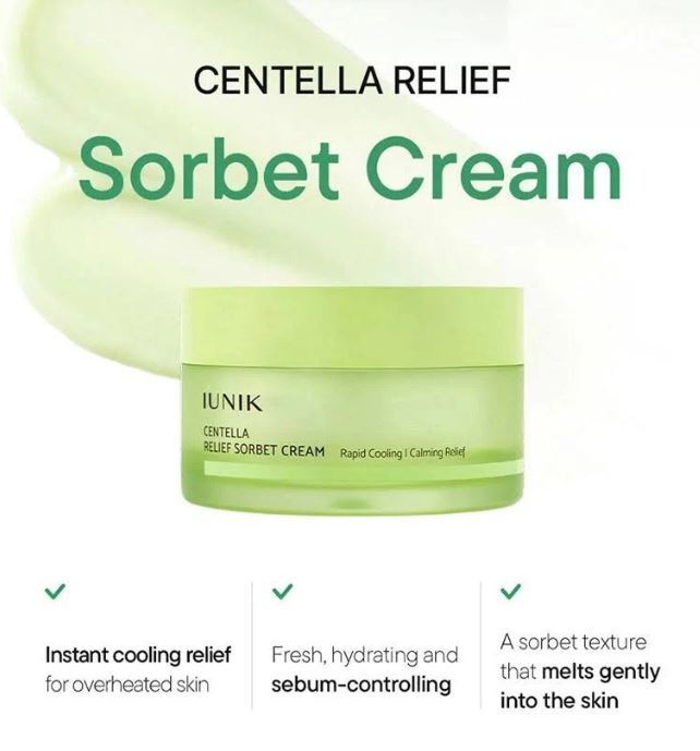 iUNIK Centella Relief Sorbet Cream Canada – Cooling Relief & Sebum Control | SunSkincare