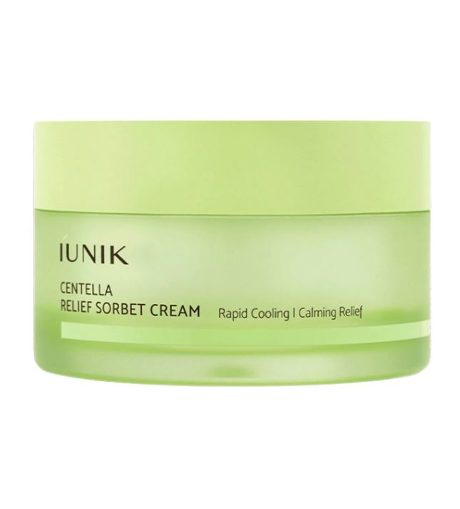 iUNIK Centella Relief Sorbet Cream - Lightweight Cooling Moisturizer with Centella | SunSkincare