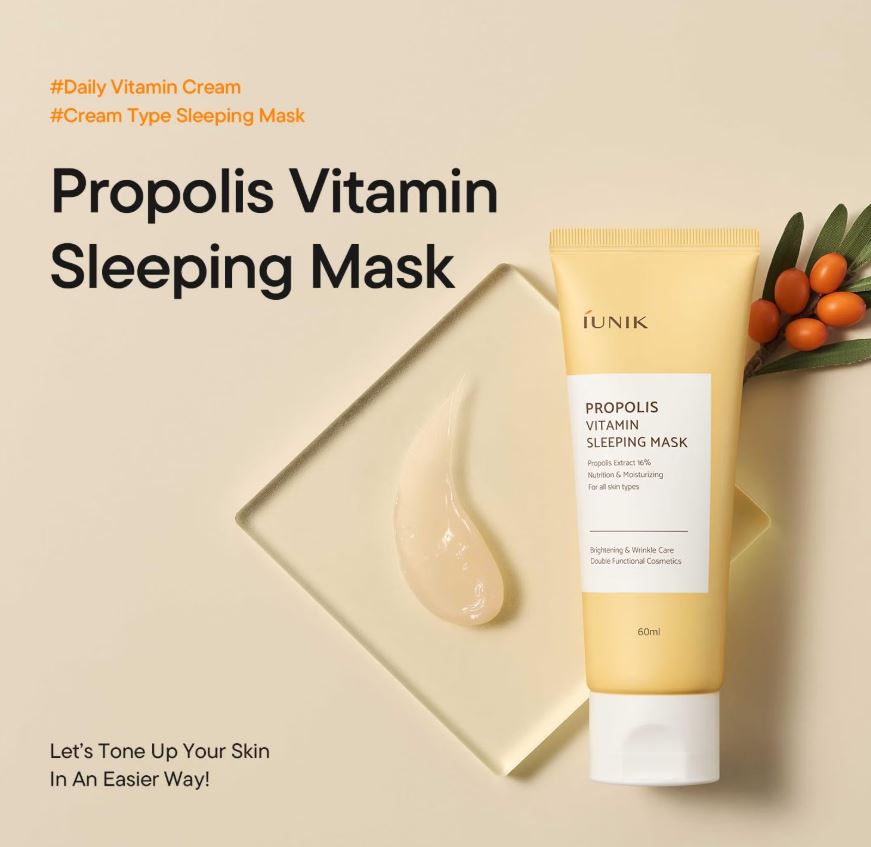 iUNIK Propolis Vitamin Sleeping Mask – Key Ingredients & Benefits | SunSkincare