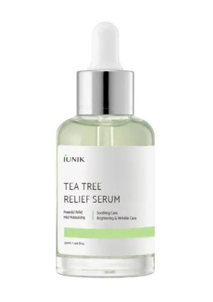 iUNIK Tea Tree Relief Serum - Blemish care + Soothing + Brightening + Antiaging Serum | SunSkincare
