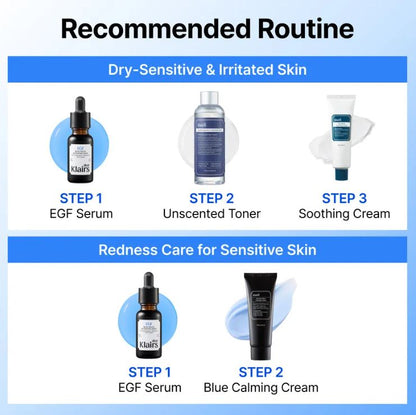Klairs EGF Blue Youth Activating Drop - Recommended Routine | SunSkincare