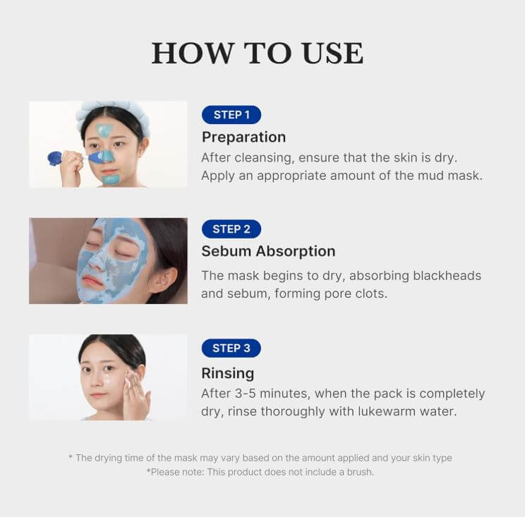 medicube Zero Pore Blackhead Mud Mask – How to use | SunSkincare