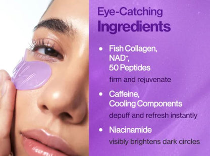 numbuzin No 9 Eye Patches – Key Ingredients & Benefits: NAD, Collagen, Peptides, Caffeine | SunSkincare
