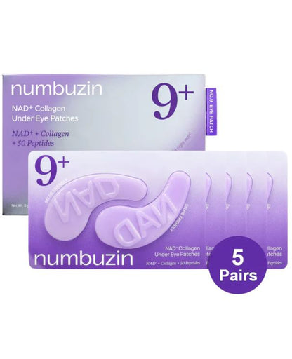 numbuzin No.9 NAD+ Collagen Under Eye Patches Canada - Depuff, Bright, Firm | SunSkincare