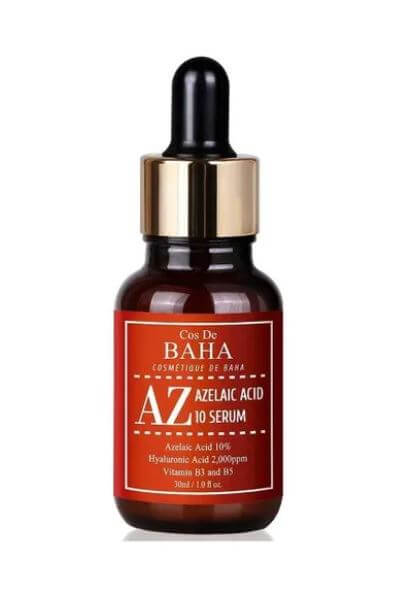Cos De BAHA Azelaic acid 10 SERUM: Acne Scar Removal + Face Redness Relief + Improve Rosacea | SunSkincare