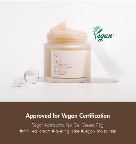 Dr.Ceuracle Vegan Kombucha Tea Gel Cream - Ultra Hydrating Lightweight Moisturizer | SunSkincare