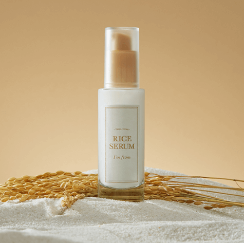 I'm From Rice Serum w/ Rice Picture | Natural Korean Skincare for Brightening and Glowing Skin | SunSkincare.ca