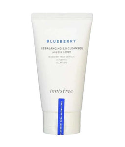 Innisfree Blueberry Rebalancing 5.5 Cleanser - Mildly acidic rebalances pH and oil-water level for healthy skin | SunSkincare
