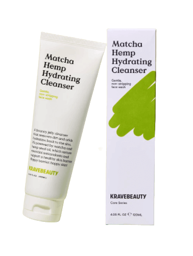 KRAVE BEAUTY Matcha Hemp Hydrating Cleanser in New Packaging | KRAVE BEAUTY Canada | SunSkincare