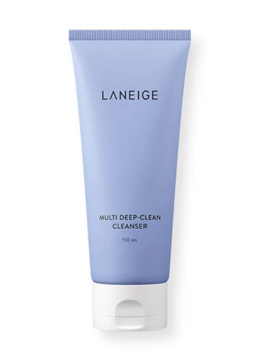 LANEIGE Multi Deep Clean Cleanser - Antioxidant-rich cleanser removes makeup & dirt without irritated the skin | SunSkincare