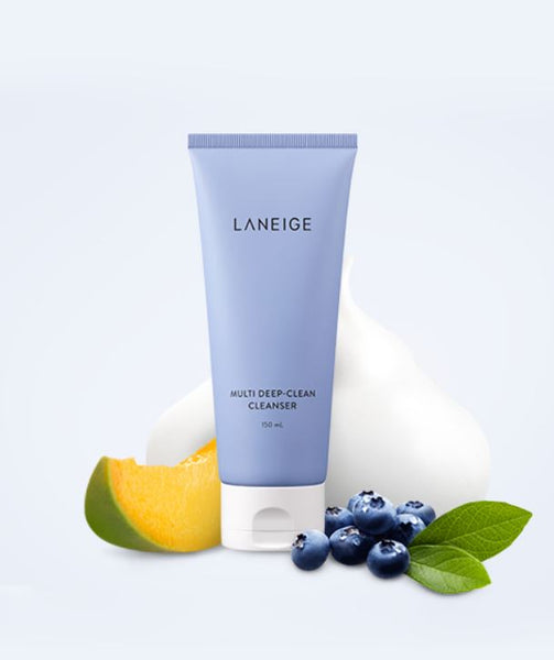 LANEIGE Multi Deep Clean Cleanser - Purifying facial cleanser for combination & oily skin | SunSkincare