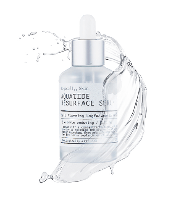 Logically, Skin - Aquatide Resurface Serum | Promote cell turnover, boost skin elasticity, anti-aging, glowing skin | SunSkincare