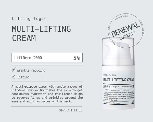 Logically, Skin Multi-Lifting Cream - Rich nutrients to reduce the appearance of fine lines and wrinkles | SunSkincare