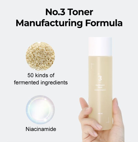 Numbuzin No.3 Toner – Achieve luxurious gloss and restores your skin elasticity | Numbuzin Canada | SunSkincare