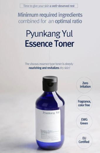 Pyunkang Yul Essence Toner – Contains only 7 essential ingredients to healthily replenish moisture into skin | SunSkincare