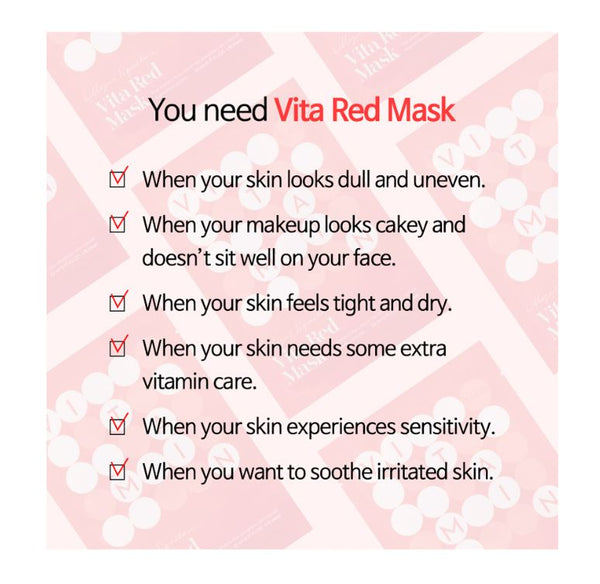 TIA'M My Signature Vita Red Mask | TIA’M Canada | SunSkincare